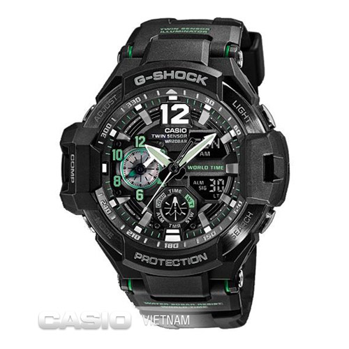 Đồng hồ Casio G-Shock GA-1100-1A3DR Đo nhiệt độ chính xác